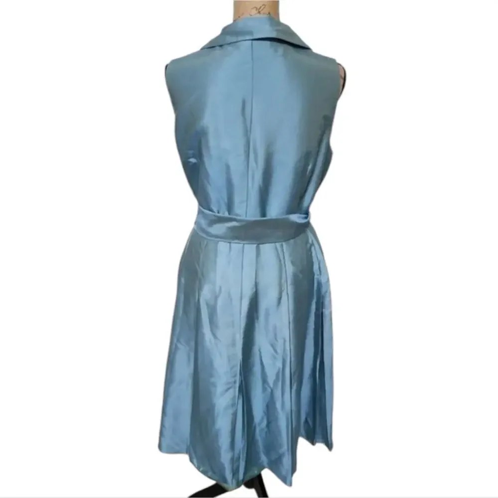 Jones‎ Studio satin belted shawl collar midi party dress plus size 16W